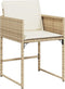 vidaXL - Tuinstoelen - 4 - st - met - kussens - poly - rattan - beige