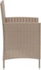vidaXL - Tuinstoelen - 4 - st - met - kussens - poly - rattan - beige