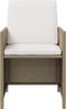 vidaXL - Tuinstoelen - 4 - st - met - kussens - poly - rattan - beige