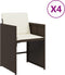 vidaXL - Tuinstoelen - 4 - st - met - kussens - poly - rattan - bruin