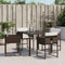 vidaXL - Tuinstoelen - 4 - st - met - kussens - poly - rattan - bruin