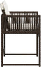vidaXL - Tuinstoelen - 4 - st - met - kussens - poly - rattan - bruin