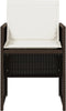 vidaXL - Tuinstoelen - 4 - st - met - kussens - poly - rattan - bruin