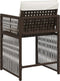 vidaXL - Tuinstoelen - 4 - st - met - kussens - poly - rattan - bruin