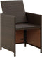 vidaXL - Tuinstoelen - 4 - st - met - kussens - poly - rattan - bruin