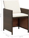 vidaXL - Tuinstoelen - 4 - st - met - kussens - poly - rattan - bruin