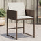 vidaXL - Tuinstoelen - 4 - st - met - kussens - poly - rattan - bruin