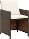 vidaXL - Tuinstoelen - 4 - st - met - kussens - poly - rattan - bruin