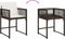 vidaXL - Tuinstoelen - 4 - st - met - kussens - poly - rattan - bruin