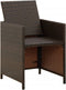 vidaXL - Tuinstoelen - 4 - st - met - kussens - poly - rattan - bruin