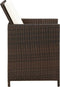 vidaXL - Tuinstoelen - 4 - st - met - kussens - poly - rattan - bruin