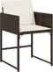 vidaXL - Tuinstoelen - 4 - st - met - kussens - poly - rattan - bruin