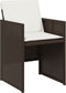 vidaXL - Tuinstoelen - 4 - st - met - kussens - poly - rattan - bruin