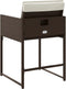 vidaXL - Tuinstoelen - 4 - st - met - kussens - poly - rattan - bruin