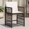vidaXL - Tuinstoelen - 4 - st - met - kussens - poly - rattan - bruin