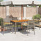 vidaXL - Tuinstoelen - 4 - st - met - kussens - poly - rattan - en - acaciahout - grijs