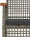 vidaXL - Tuinstoelen - 4 - st - met - kussens - poly - rattan - en - acaciahout - grijs