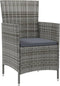 vidaXL - Tuinstoelen - 4 - st - met - kussens - poly - rattan - grijs