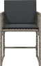 vidaXL - Tuinstoelen - 4 - st - met - kussens - poly - rattan - grijs