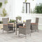 vidaXL - Tuinstoelen - 4 - st - met - kussens - poly - rattan - grijs