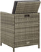 vidaXL - Tuinstoelen - 4 - st - met - kussens - poly - rattan - grijs