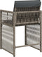 vidaXL - Tuinstoelen - 4 - st - met - kussens - poly - rattan - grijs
