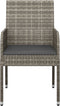 vidaXL - Tuinstoelen - 4 - st - met - kussens - poly - rattan - grijs