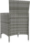 vidaXL - Tuinstoelen - 4 - st - met - kussens - poly - rattan - grijs