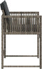vidaXL - Tuinstoelen - 4 - st - met - kussens - poly - rattan - grijs