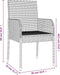 vidaXL - Tuinstoelen - 4 - st - met - kussens - poly - rattan - grijs