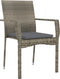 vidaXL - Tuinstoelen - 4 - st - met - kussens - poly - rattan - grijs