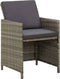 vidaXL - Tuinstoelen - 4 - st - met - kussens - poly - rattan - grijs