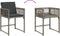 vidaXL - Tuinstoelen - 4 - st - met - kussens - poly - rattan - grijs