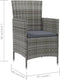 vidaXL - Tuinstoelen - 4 - st - met - kussens - poly - rattan - grijs