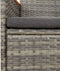 vidaXL - Tuinstoelen - 4 - st - met - kussens - poly - rattan - grijs