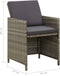 vidaXL - Tuinstoelen - 4 - st - met - kussens - poly - rattan - grijs