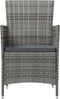 vidaXL - Tuinstoelen - 4 - st - met - kussens - poly - rattan - grijs