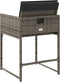 vidaXL - Tuinstoelen - 4 - st - met - kussens - poly - rattan - grijs