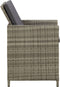 vidaXL - Tuinstoelen - 4 - st - met - kussens - poly - rattan - grijs