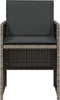 vidaXL - Tuinstoelen - 4 - st - met - kussens - poly - rattan - grijs