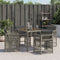 vidaXL - Tuinstoelen - 4 - st - met - kussens - poly - rattan - grijs