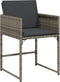 vidaXL - Tuinstoelen - 4 - st - met - kussens - poly - rattan - grijs