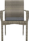 vidaXL - Tuinstoelen - 4 - st - met - kussens - poly - rattan - grijs