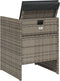 vidaXL - Tuinstoelen - 4 - st - met - kussens - poly - rattan - grijs