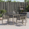 vidaXL - Tuinstoelen - 4 - st - met - kussens - poly - rattan - grijs
