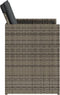 vidaXL - Tuinstoelen - 4 - st - met - kussens - poly - rattan - grijs