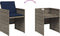 vidaXL - Tuinstoelen - 4 - st - met - kussens - poly - rattan - grijs