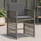 vidaXL - Tuinstoelen - 4 - st - met - kussens - poly - rattan - grijs