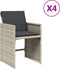 vidaXL - Tuinstoelen - 4 - st - met - kussens - poly - rattan - lichtgrijs