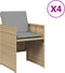 vidaXL - Tuinstoelen - 4 - st - met - kussens - poly - rattan - gemengd - beige